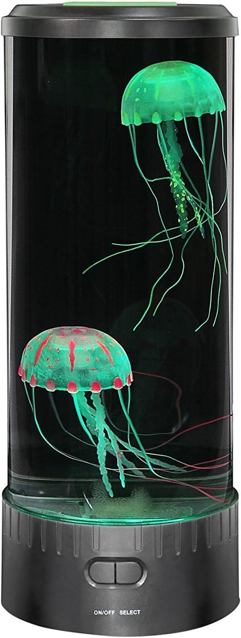 Large round LED Jellyfish Lamp – 18 Leds with Vibrant Color-Changing Effects – the Ultimate Sensory Fake Aquarium for Decoration, Autism, ADHD, Stress & Anxiety Relief – Ideal Gift (Large)